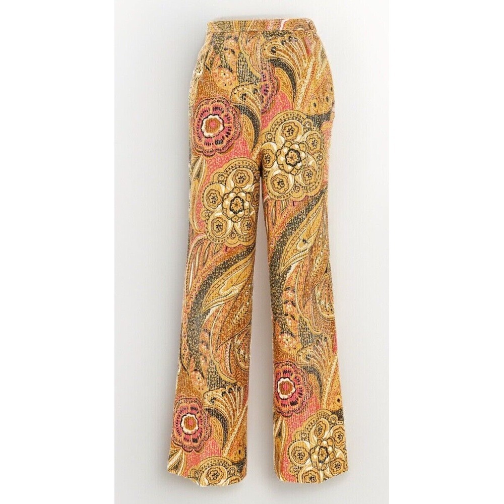 1960S NELLY DE GRAB LUREX PAISLEY‎ PANTS